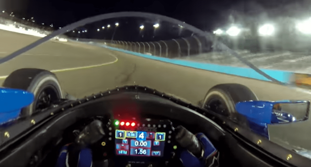 Watch A Visor Cam From Onboard The WindscreenEquipped IndyCar WTF1