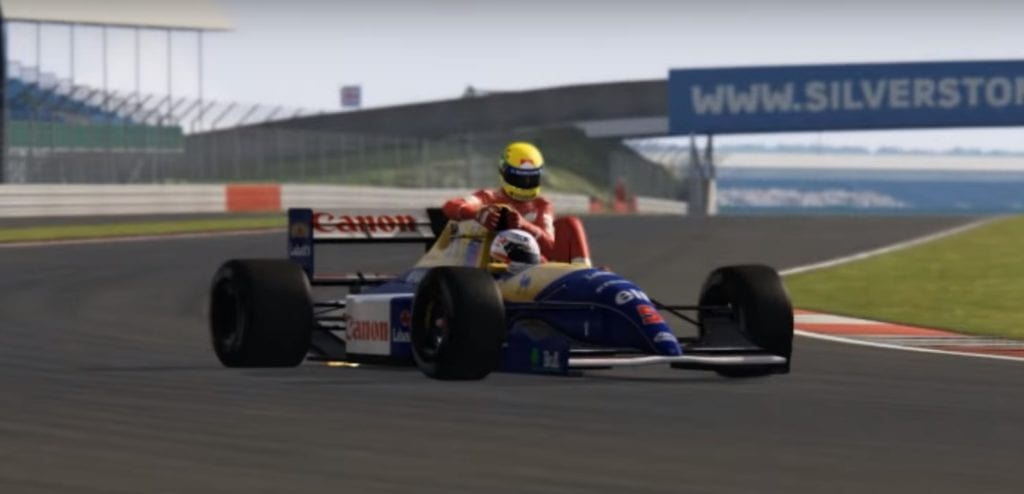 Someone S Made A Mod In Assetto Corsa Of Mansell Giving Senna A Lift Wtf1