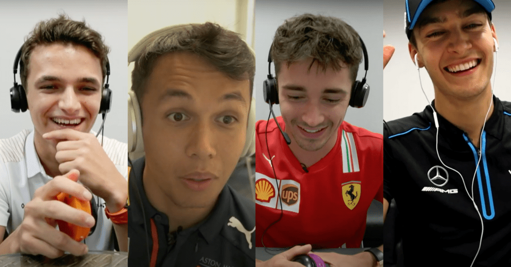 Norris, Russell, Leclerc & Albon compete in hilarious F1 quiz