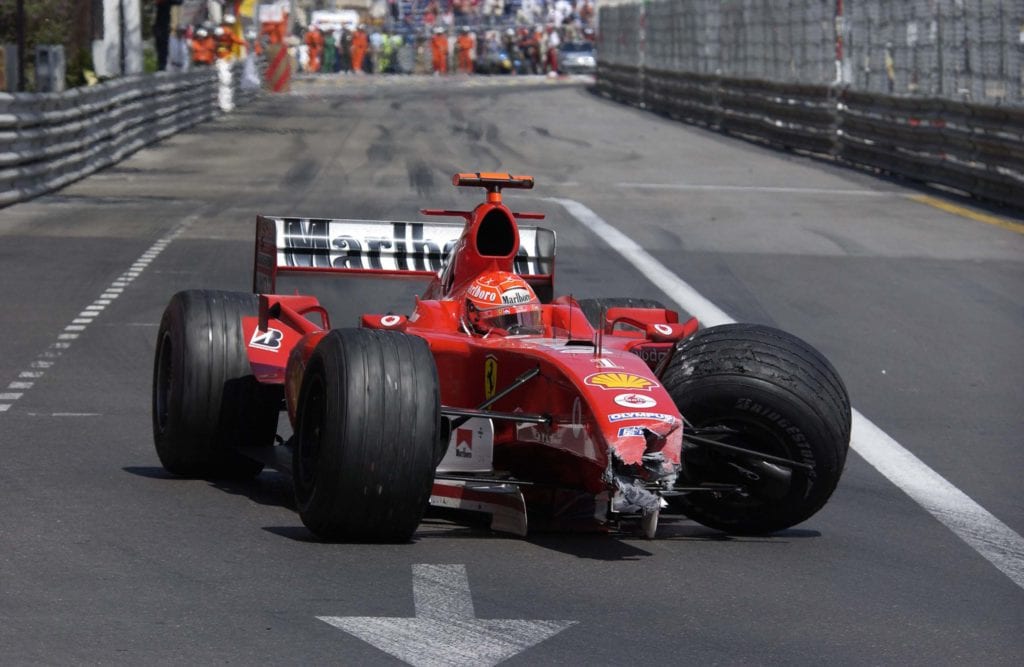 Michael Schumacher appears from the tunnel © XPB Images