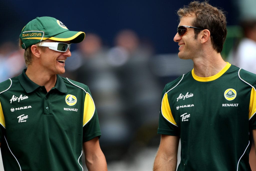 Heikki Kovalainen (L) and Jarno Trulli (R) © XPB Images