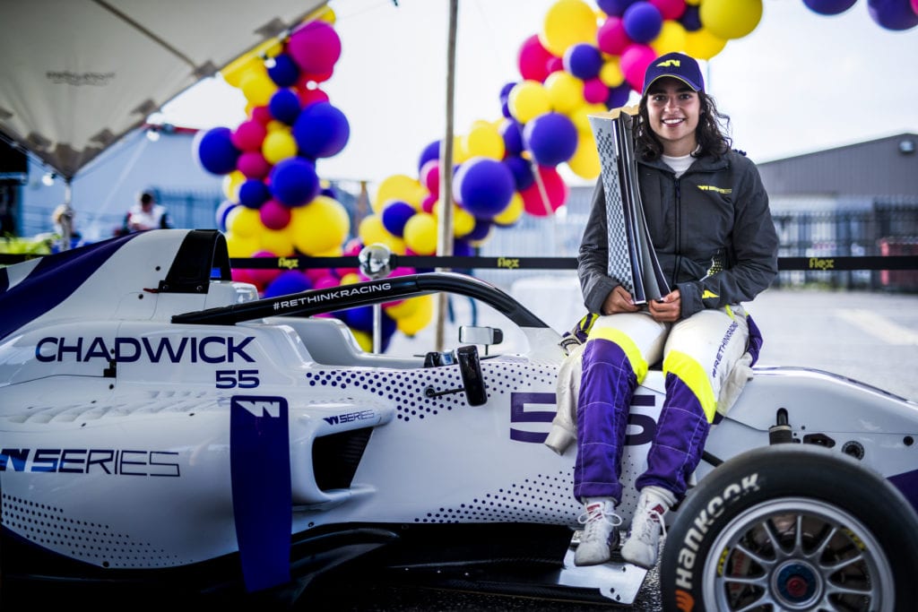 Jamie Chadwick won the inaugural drivers' title in 2019 © W Series