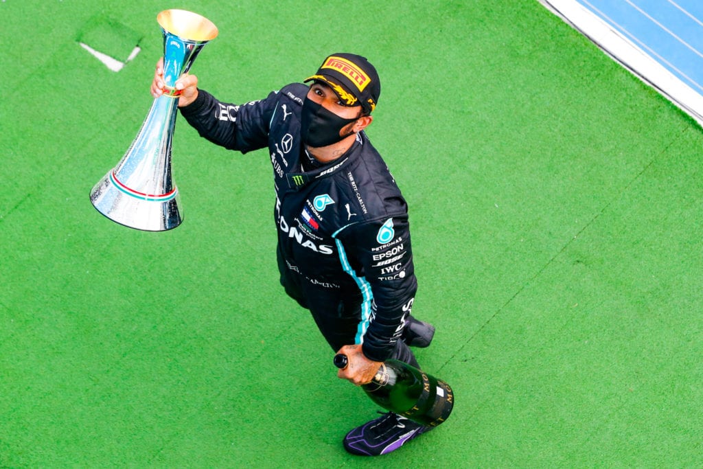 Lewis Hamilton at the Hungarian Grand Prix. © XPB Images