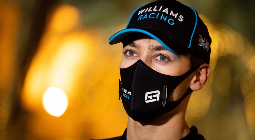 George Russell with the media © XPB Images