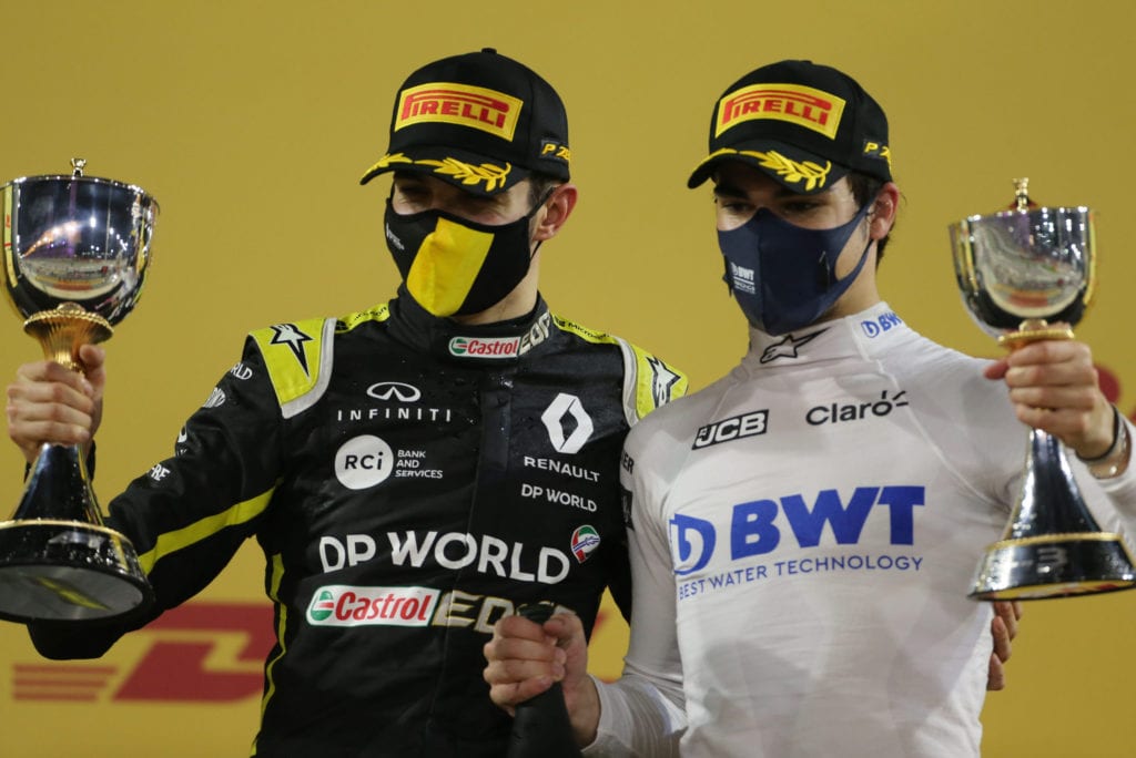 (L to R): Ocon and Stroll © XPB Images